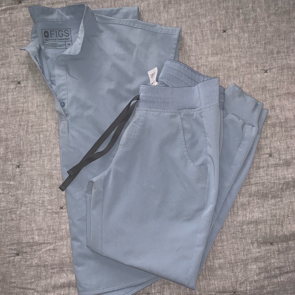 Dusty blue Figs set